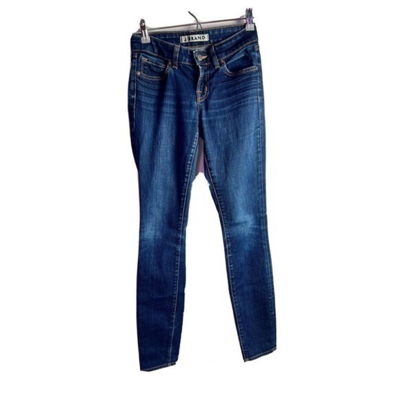 J BRAND~Womens Skinny Jeans Women's Size 25 Long Low Rise Medium Wash Stretch - Picture 1 of 9